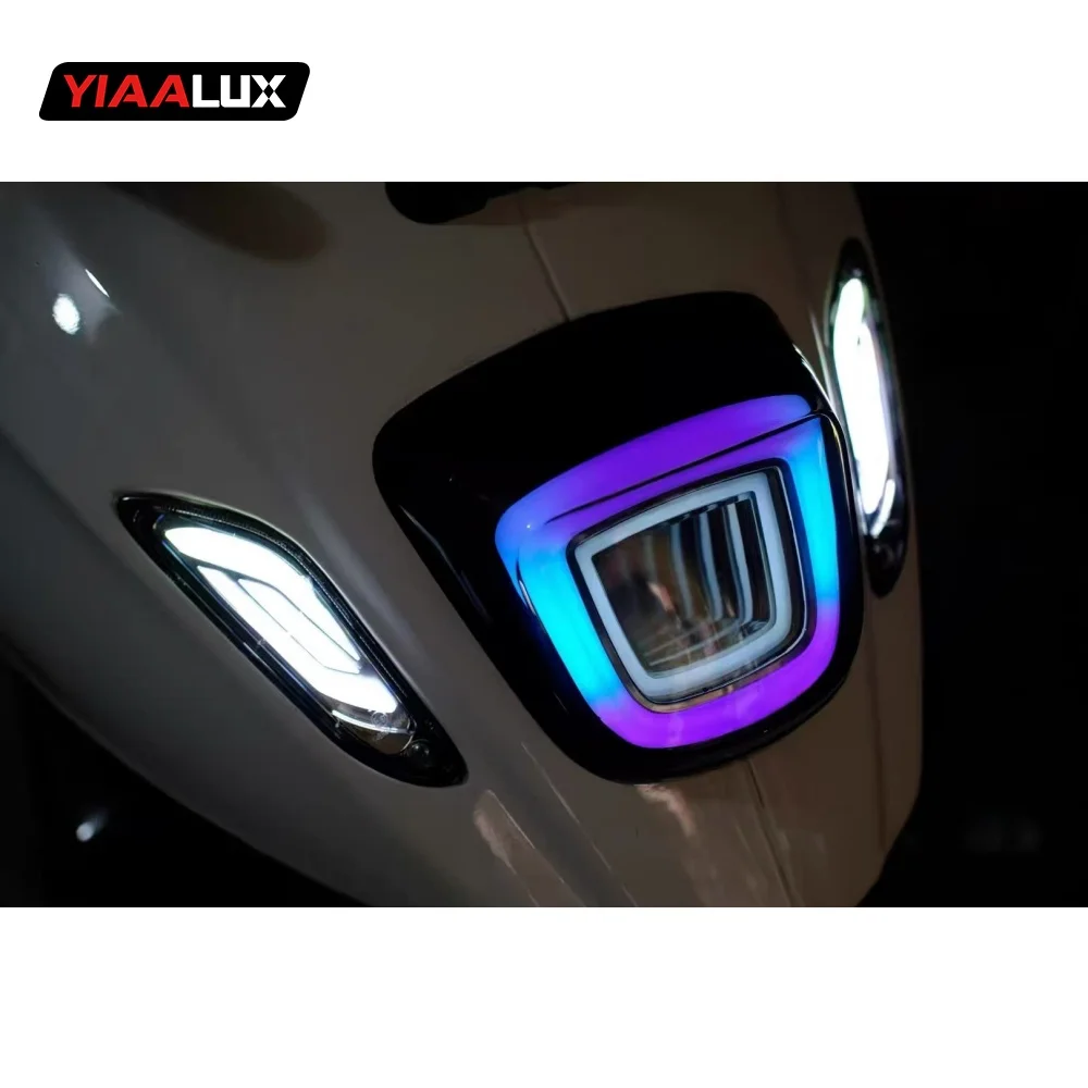 VESPA 앱 제어 RGB LED 꼬리등 방향지시등 브레이크 인디케이터 오토바디 부품 오토바이 조명 시스템용