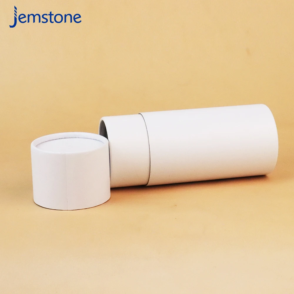 Biodegradable Cardboard Cylinder Round Box White Paper Tube Packaging Box for Cosmetic Gift