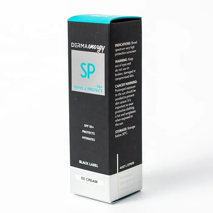 Anpassad CMYK-tryckning Anpassad skönhetskosmetisk förpackningslåda Vit kartongförpackningslåda