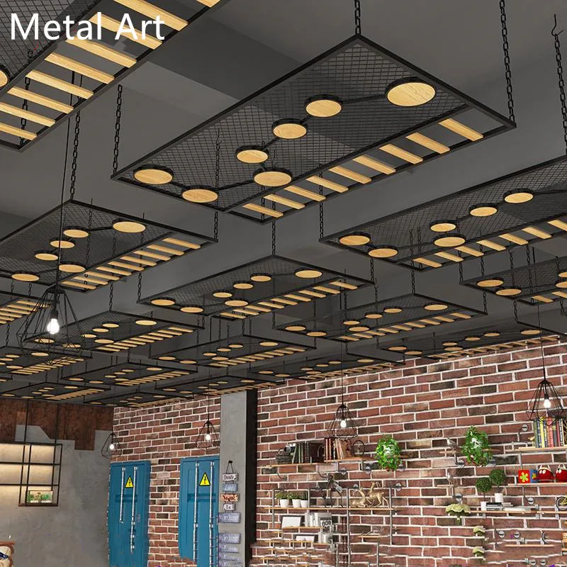 Customizable Industrial Restaurant Hanging Ceiling Screens Decorative ...