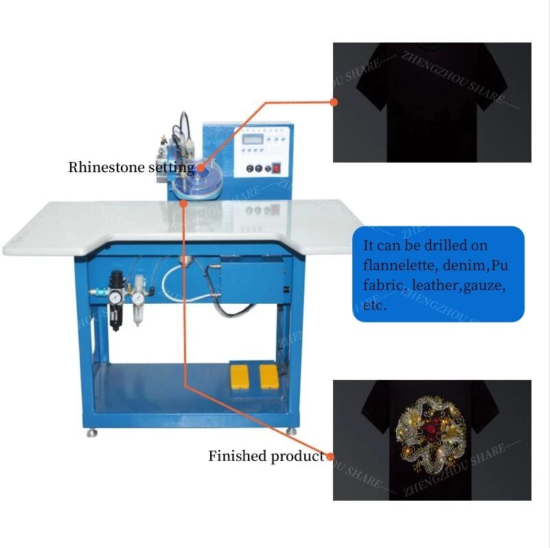 Machine à Strass à Fixation Thermique (Hotfix) Ultrasonique - Avec 7 Forets - Neuf