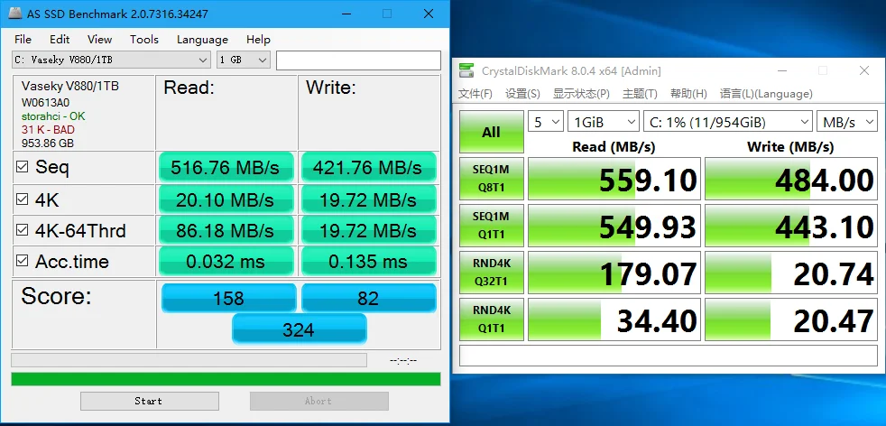 Vaseky V880 SSD - Fast Read and Write Speeds up to 4TB