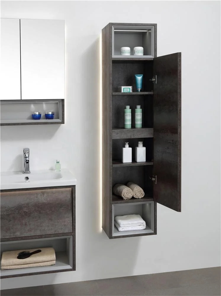 Modern Style Homebase Mini Mdf Bathroom Cabinets Furniture With Mirror