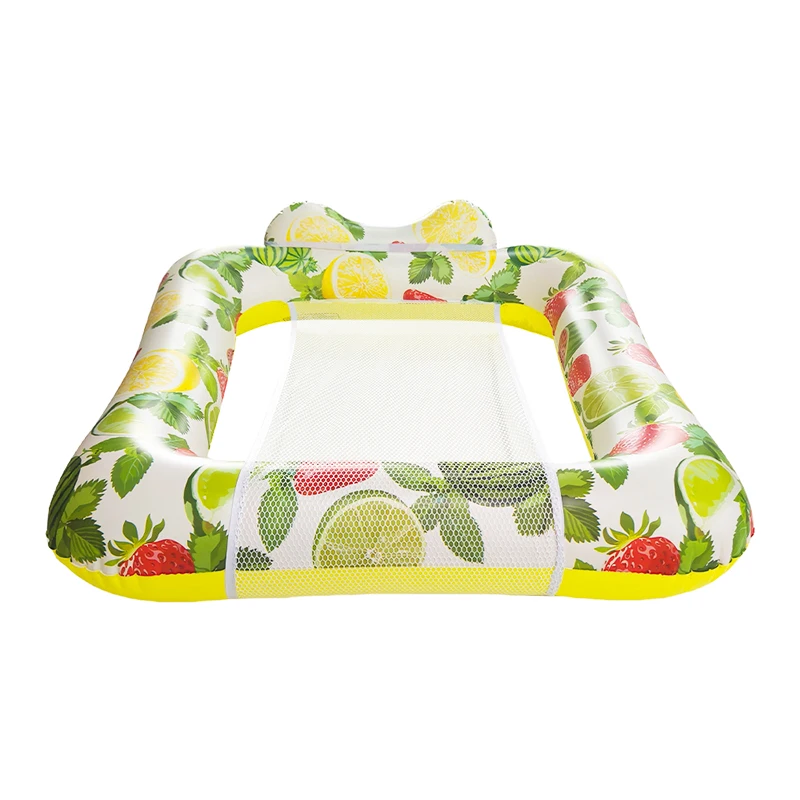 Wholesale Custom square Inflatable Pool Float Chair Lounge Water Float Bed Large Pool Floats Hammock for Adults