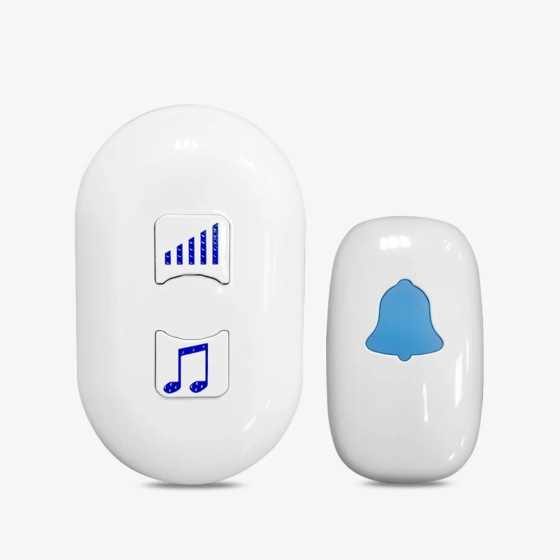 Innovative China Wireless Doorbell Battery Operated Button with Customized Sound US EU UK Plug Receiver Home Security Door Bells