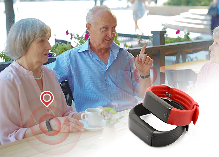 Employee Tracking Bracelet Bluetooth Ble Wearable Vibration Sensor Tags Eddystone Ibeacon Wristband