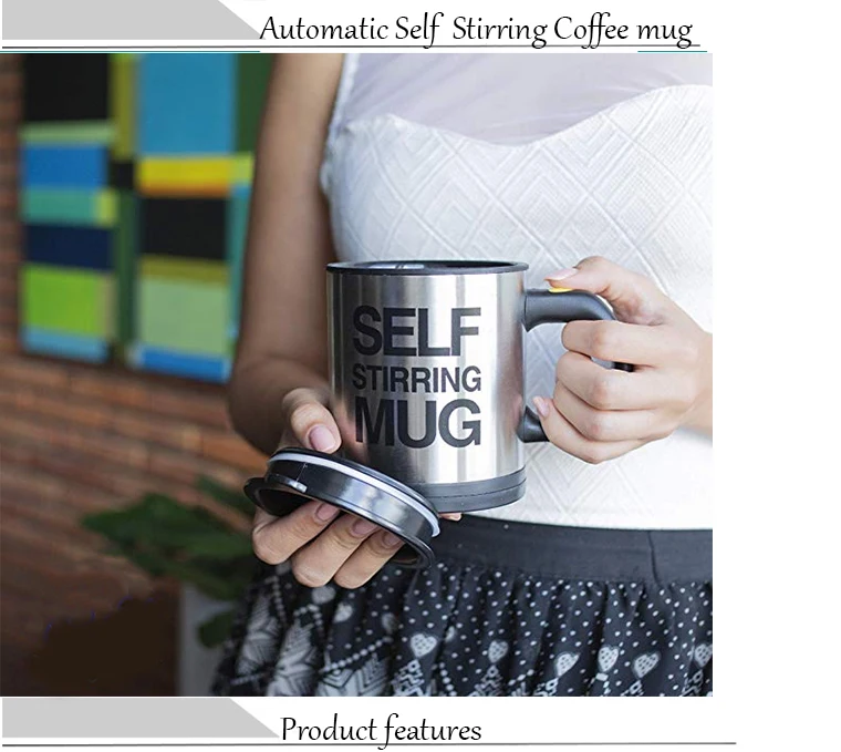 Portable Stainless Steel Bottle Custom Logo Auto Mixing Self Stirring Mug  Coffee Cup - China Stainless Bottle and Customtravel Stainless Steel Coffee  Mug price