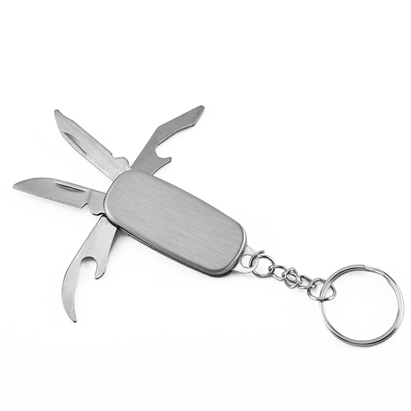 Cheap Freebie Gift Custom Printing 4 In 1 Mini Multi Tool Keychain With