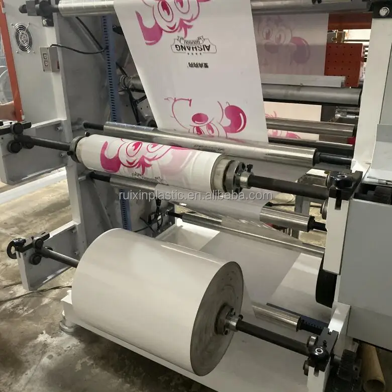 2 Color Bopp PE Opp Label Film Printing Machine for Plastic Nylon ...