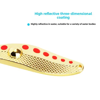 Wholesale Zinc Alloy Artificial Hard Bait Water Shaped Diamond Luya Sequin Bait Horse Mouth Sequin Sackerel Perch White Strip – Hard Lure – view 4