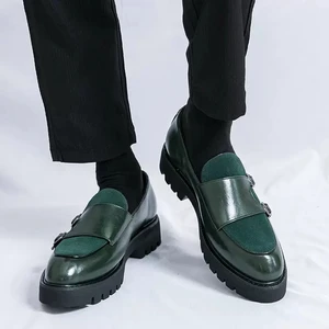 2026 Men's Top Layer Leather High Quality Whoes Cowhide Dress Cowhide Oxford Formal Thick Sole Spring Dress Shoes