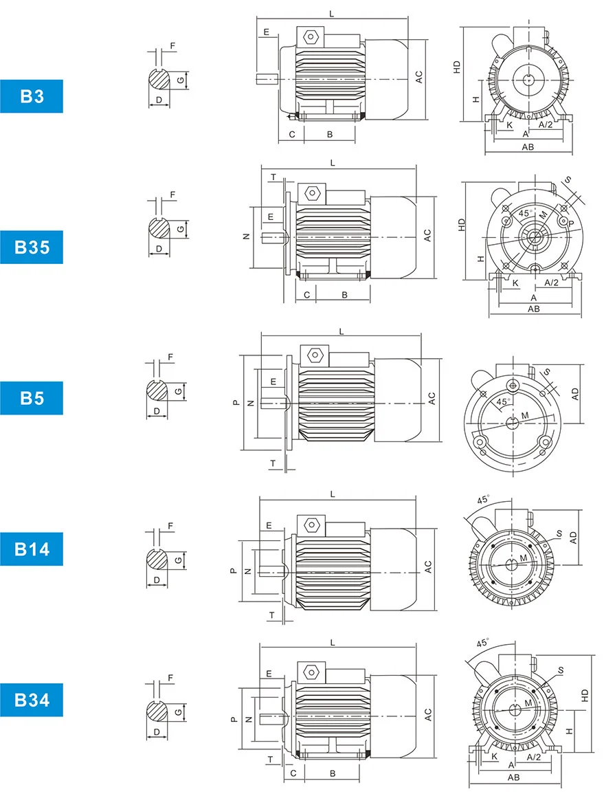 Single Phase Induction Motor, IEC, TEFC, 220V, 1.5HP-5HP - detail 14