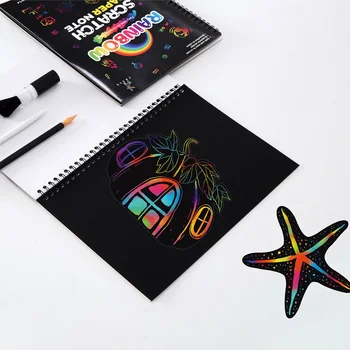 LittlePlays®| Magic Scribble| Black Drawing Scratch Book| for Kids & Adults  |Small Size Book | 8 Page| : Amazon.in: Toys & Games