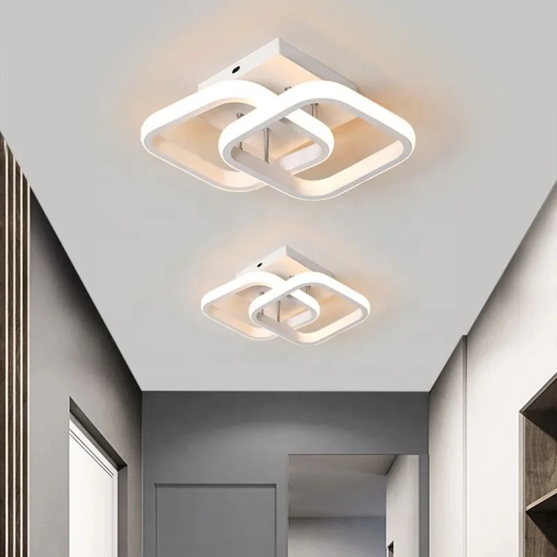 Surface Mounted Iron LED Ceiling Lamps for Balcony Corridor Bedroom Dining Room Studyroom Hall Indoor Home Lights