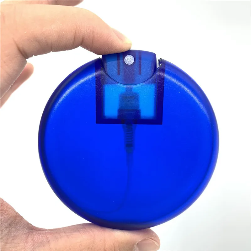 30ml Round Empty  Pump Mist Travel Mouth Spray Plastic Pocket Size Perfume Atomizer Bottle  Portable Pocket Credit Card Plastic