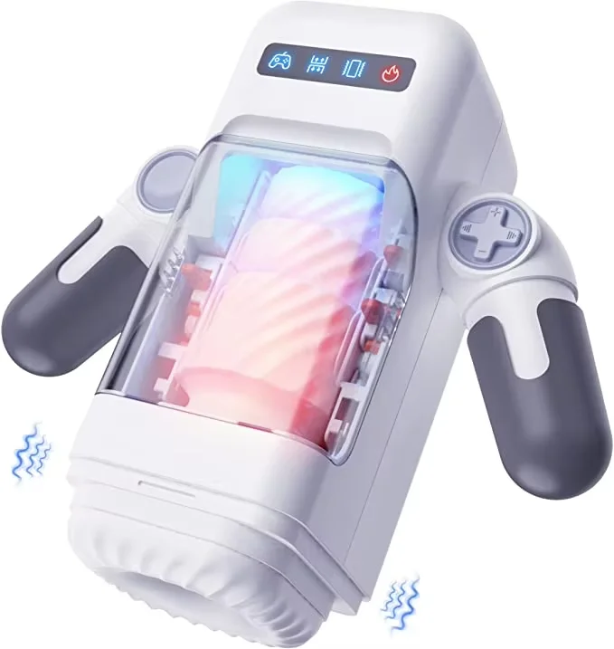 New Design Popular Heated Robot Game Sound Automatic Sucking Hand Free Automatic Male Masturbator Cup Men Masturbation Toys