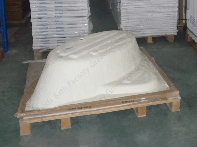Factory Price 3 Person Algeria Hexagon Diamond Inserts Corner Acryl Bathtub