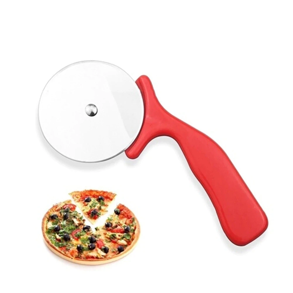 RA2 New Stainless Steel Pizza Cutter Pizza Wheel Scissors Slicer Kitchen Gadget 