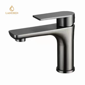 OEM 316 kaiping hospital sink handle 1 hole bathroom stainless steel pillar cold mini wash basin faucet