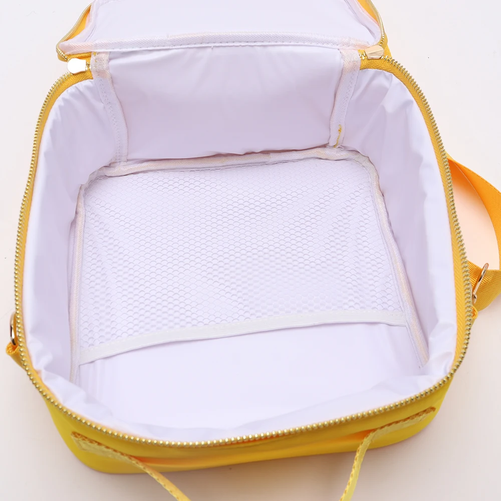Custom Cooler Bag Insulated Soft  Mini Picnic Basket Cooler Bag Thermal Meal Tote Washable Lunch Box Kids Embark Lunch Bag