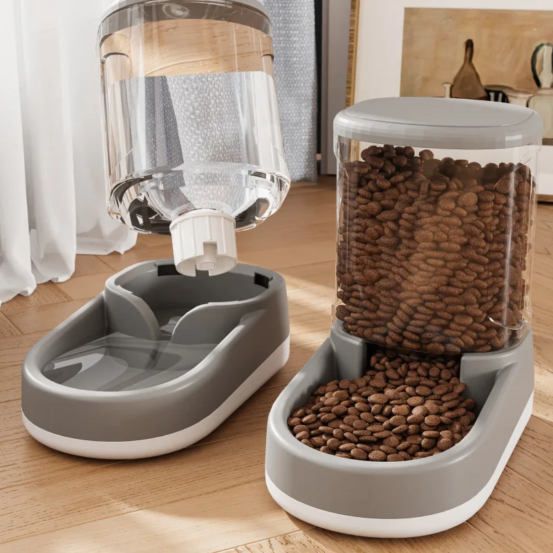 Large Capacity Food Collection Stress Free Pet Bowl Intelligent Automatic Pet Slow Feeder Interactive Water Dispenser