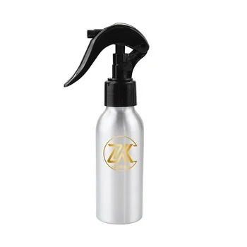 high quality metal household cleanser package aluminum trigger spray water bottle for barber 100ml 2oz