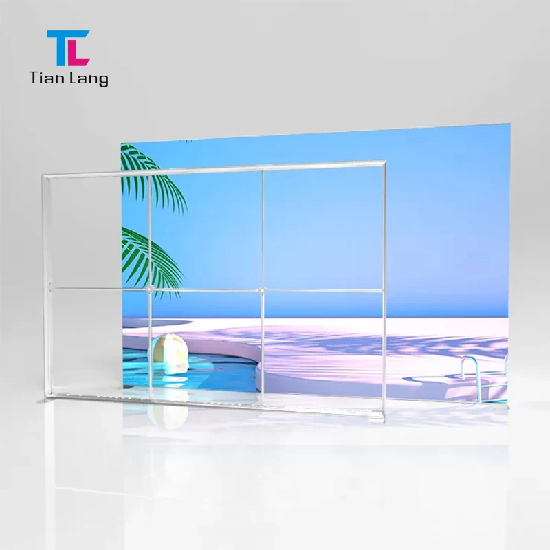 Caixa de llum retro-il·luminada TianLang amb tela duradera LED, mostrador publicitari per a l'exterior amb signs de caixa de llum d'alumini que es poden obrir