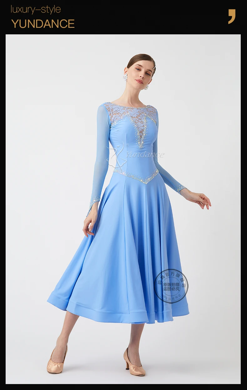 M23066 Custom New International Standard Ballroom Dance Dress High