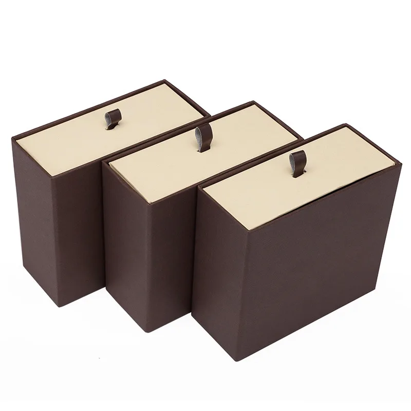 Custom Drawer Box Brown Cardboard Box for Souvenir Scarf Logo Customized Recyclable Eco Friendly supplier