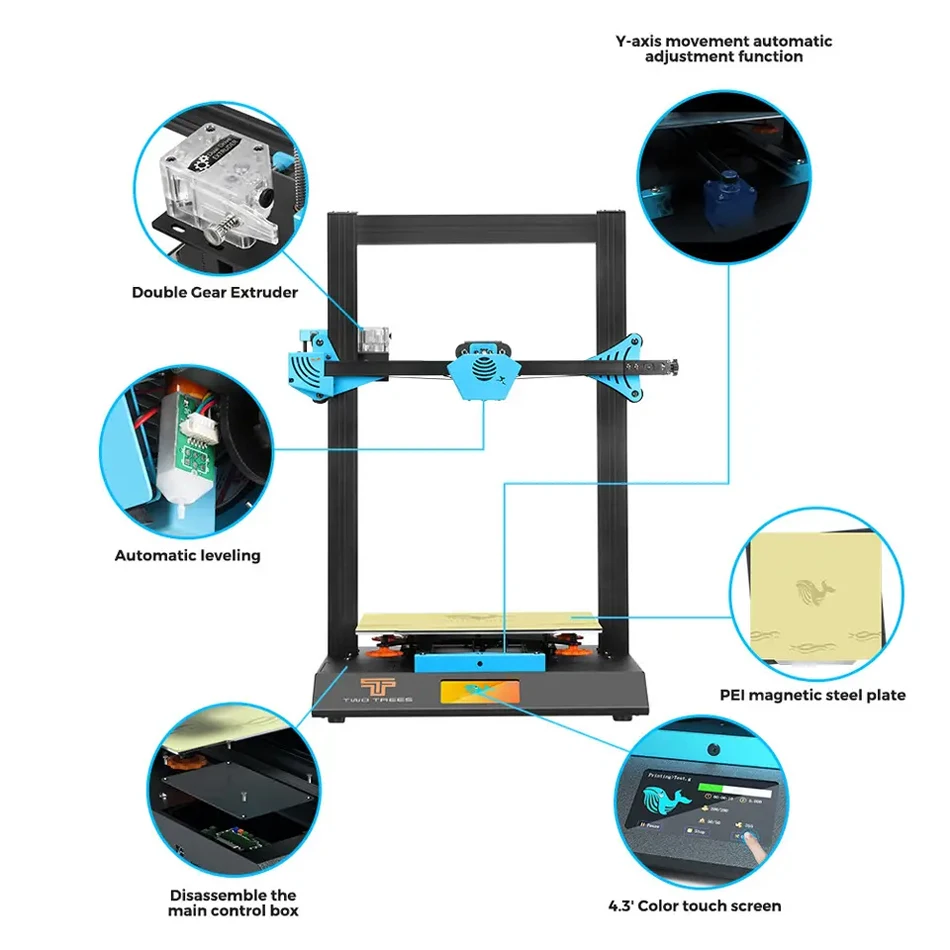 Spectacular TWOTREES Blu-5 Big Format High Precision Professional All Metal Impresora Sla 3d Cake and Photo Printer Industrial - Image 4
