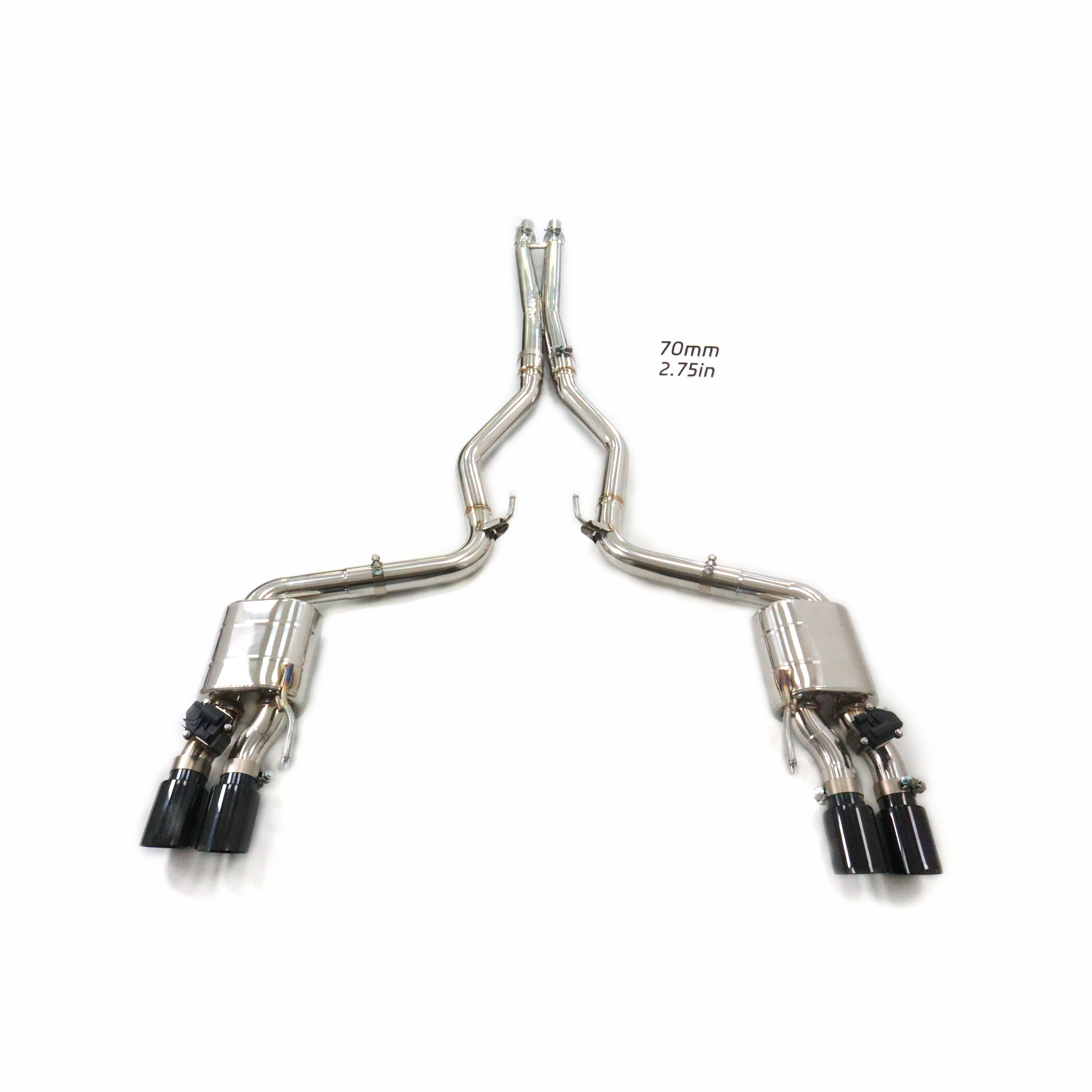 Valvetronic Exhaust Stainless Steel Pipes For Ford Mustang 3.7L Exhaust Catback With Valve Muffler