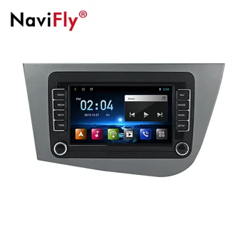 NaviFly voice control IPS screen M100B Android 9.0 Car DVD player for seat Leon stereo radio 2005-2012 CAR video GPS NAVIGATION