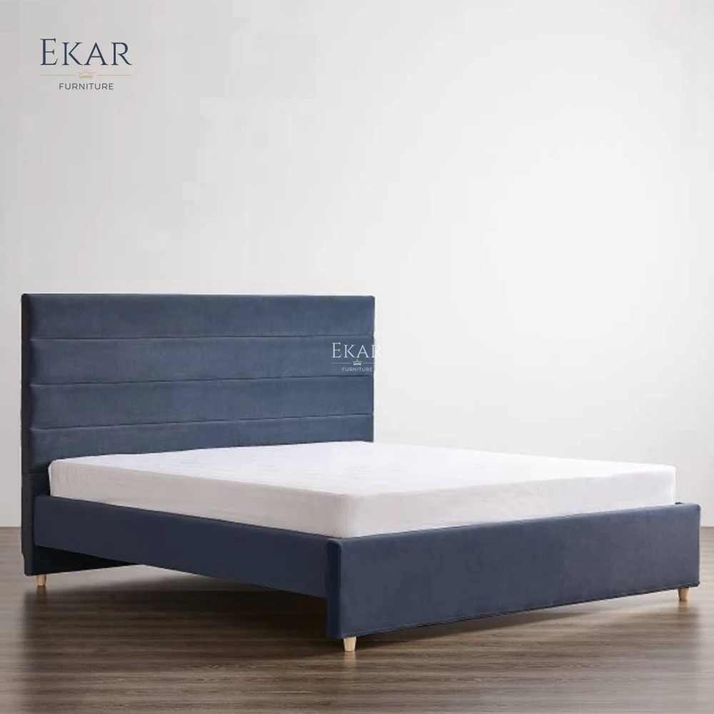 product new design ekar half leather modern bedroom bed-62