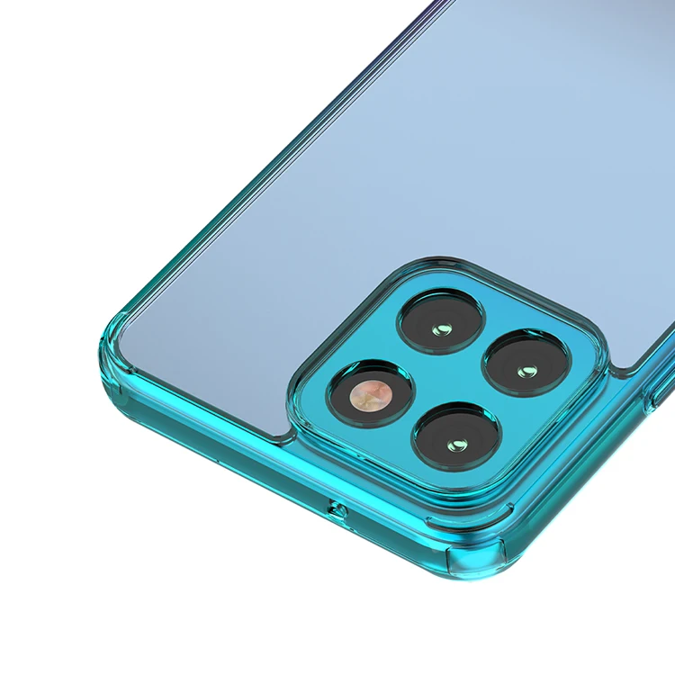 Factory Price Gradual Change Color Transparent clear Acrylic Tpu Mobile Phone case for huawei Honor X6 X8a X5 X9a X7a Back Cover