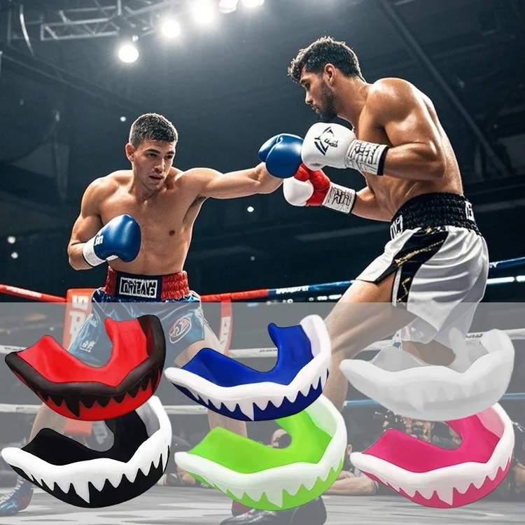 Protège-Dents Sport EVA Avec Boîte FONGWAN Pour Boxe, MMA