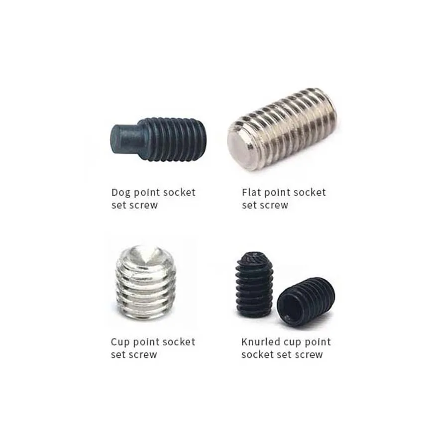 Flat point hollow hexagon screw Stainless steel 304 hex socket allen nose grub screw slotted set screw