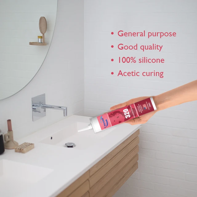 Grey Glitter Acetic Silicone Sealant Transparent Ge Scs1200 Acrylic Mixed Wholesale Price Silicone Sealant Wacker Silicone 320