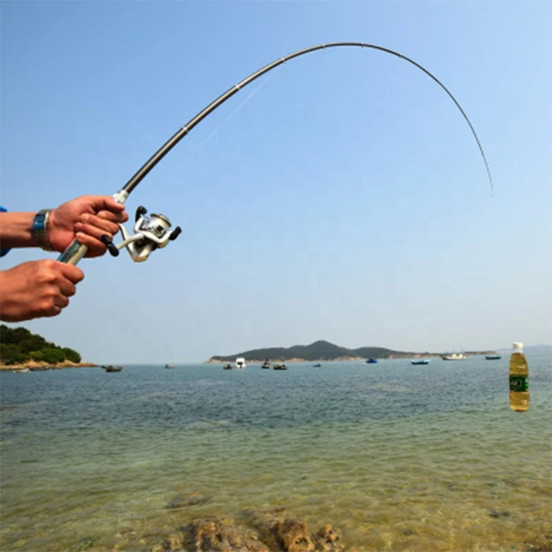 telescopic spinning pen fishing rod reel
