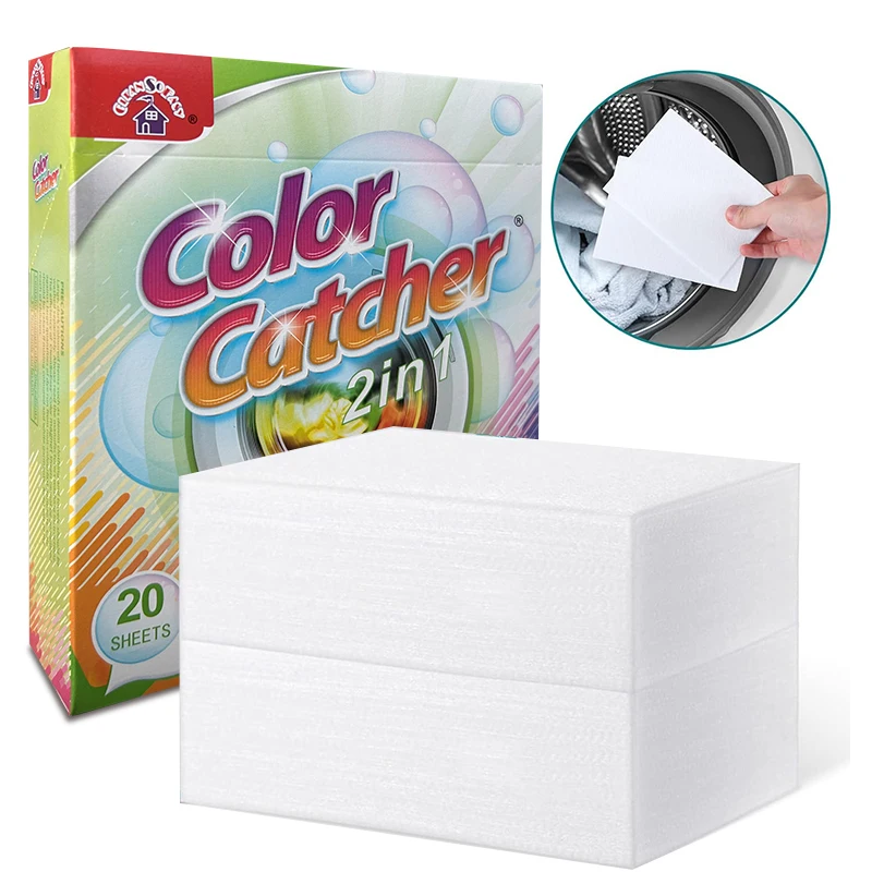 Washing Clean Color Catcher Laundry Degradable Sheets Color Grabber Laundry Sheet Colour Catchers for Laundry