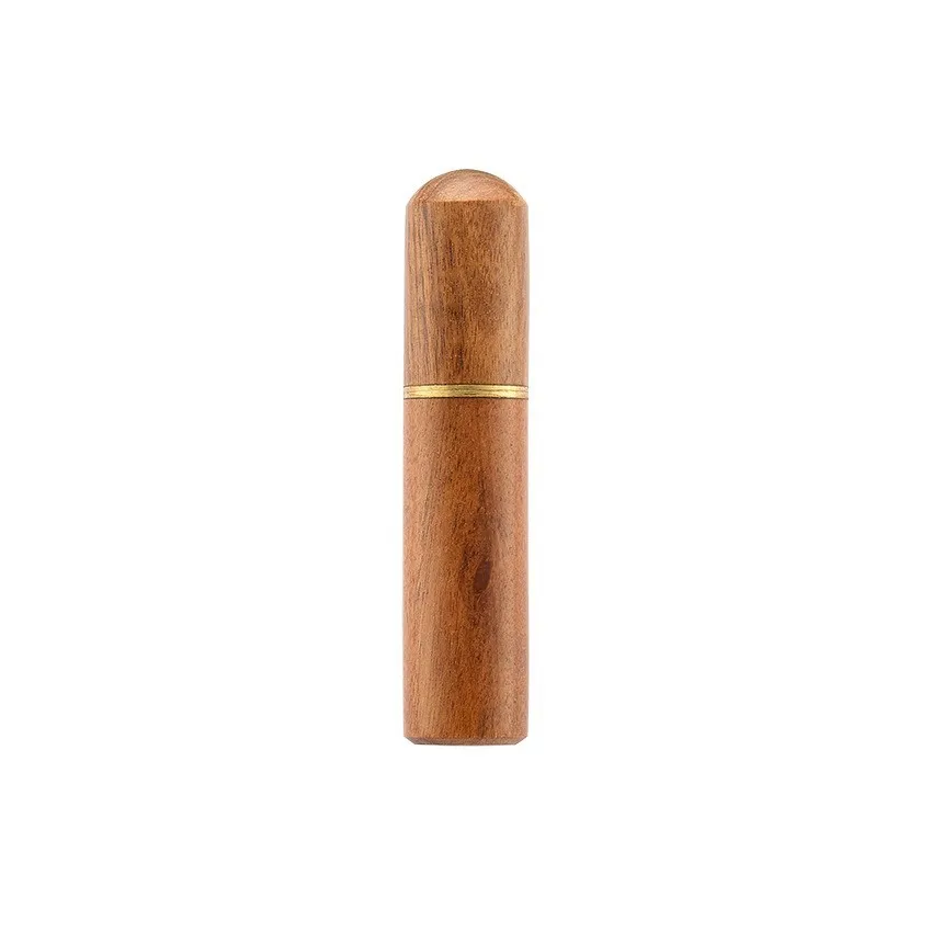 Toothpick Portable Brass Blind Man Wooden Sandalwood Needle Thread Tube - Image 3