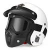 Milky White+Goggles mask  Complimentary brim+Face towel