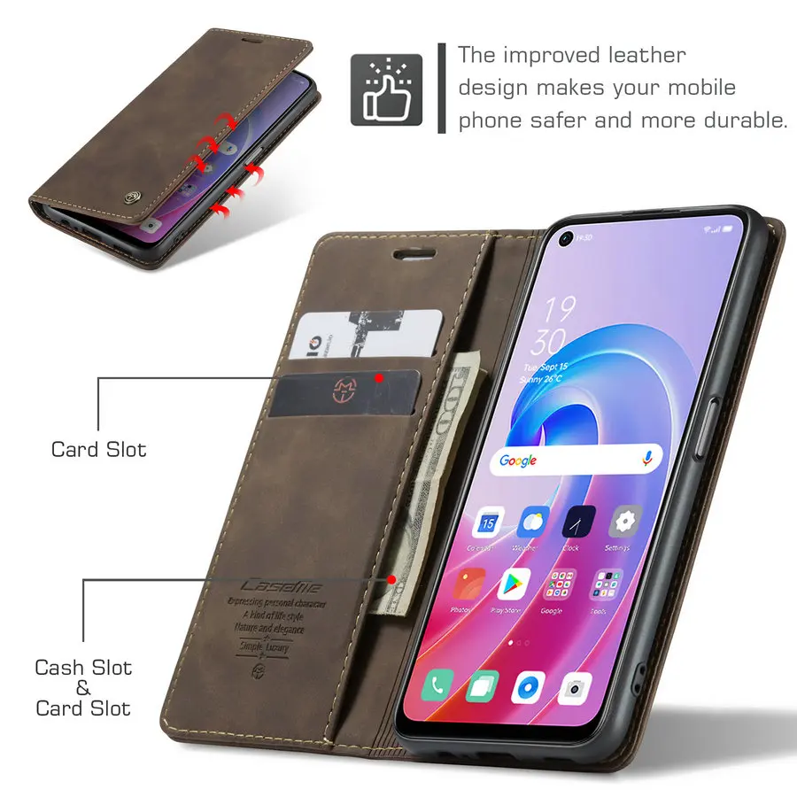 Custodia Portafoglio Pelle LEMORRY Cover Per Oppo A76 4G Custodia In Pelle Dipinto Premium Cover Portafoglio Magnetica Pelle Pu