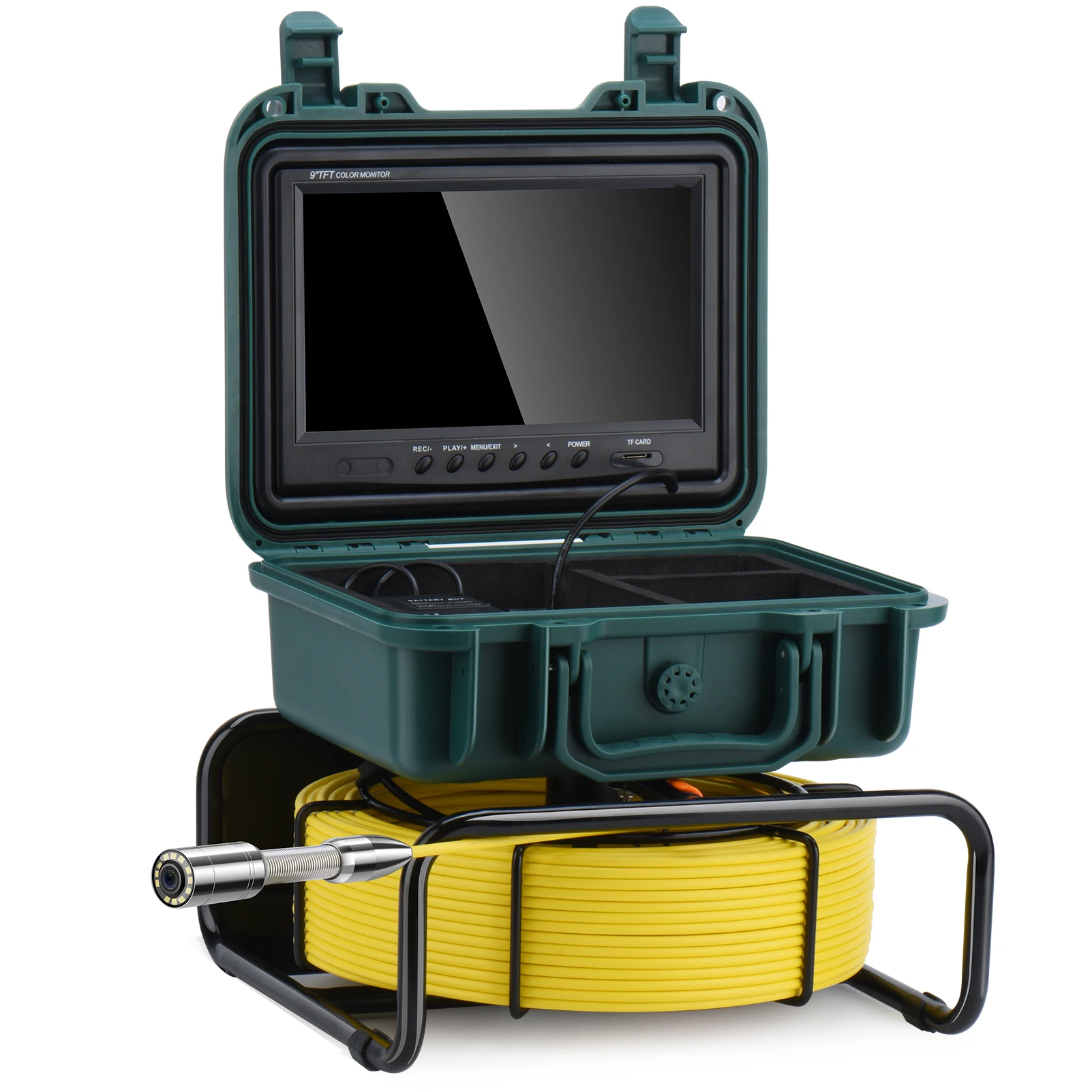 Factory Sewer Pipe Camera 9inch HD1080P Screen 512Hz Sonde/Transmitter & Self Leveling/Self-blancing for Drain Pipes Inspection 