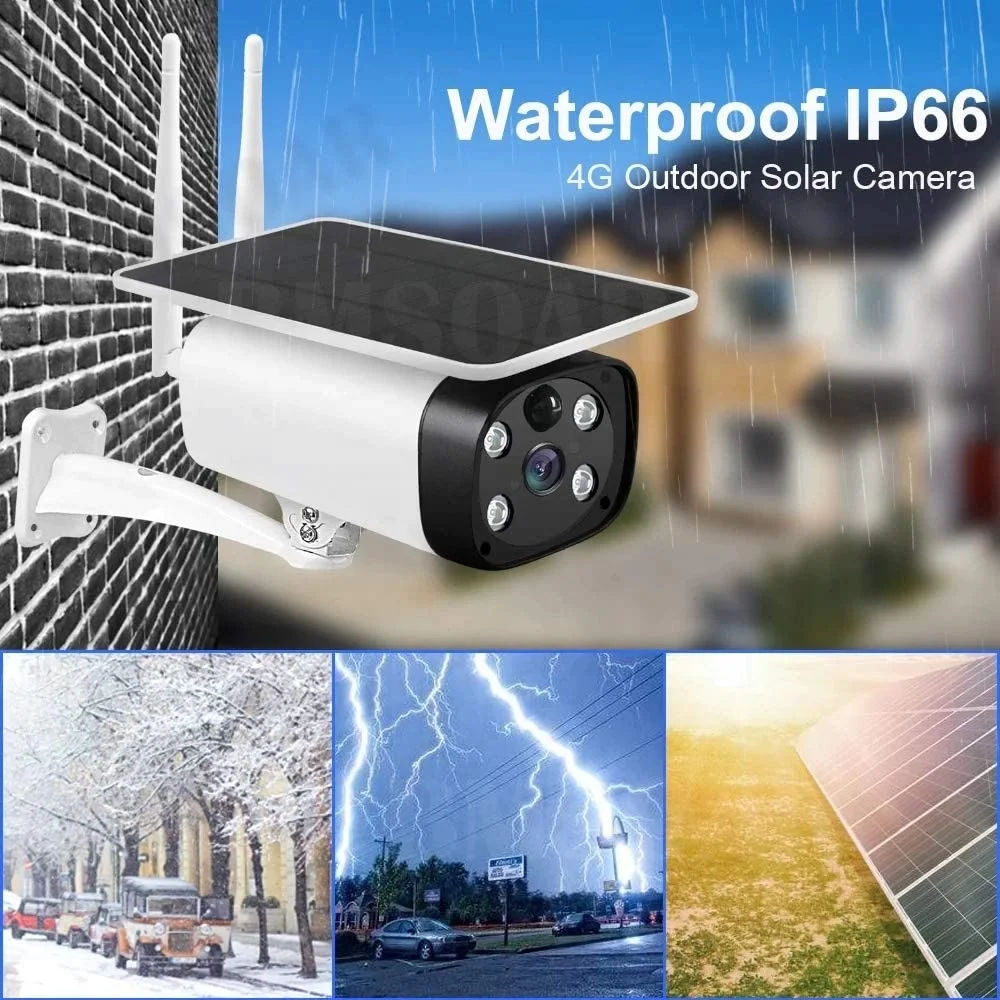 New Design Exir Turret Panel Security Unv Ipfactory Sd Card Solar Ip Camera