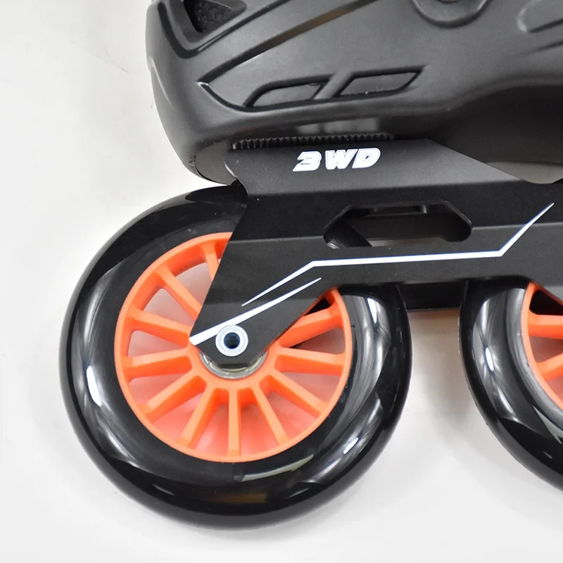 Adult three big wheels inline roller skates shoe