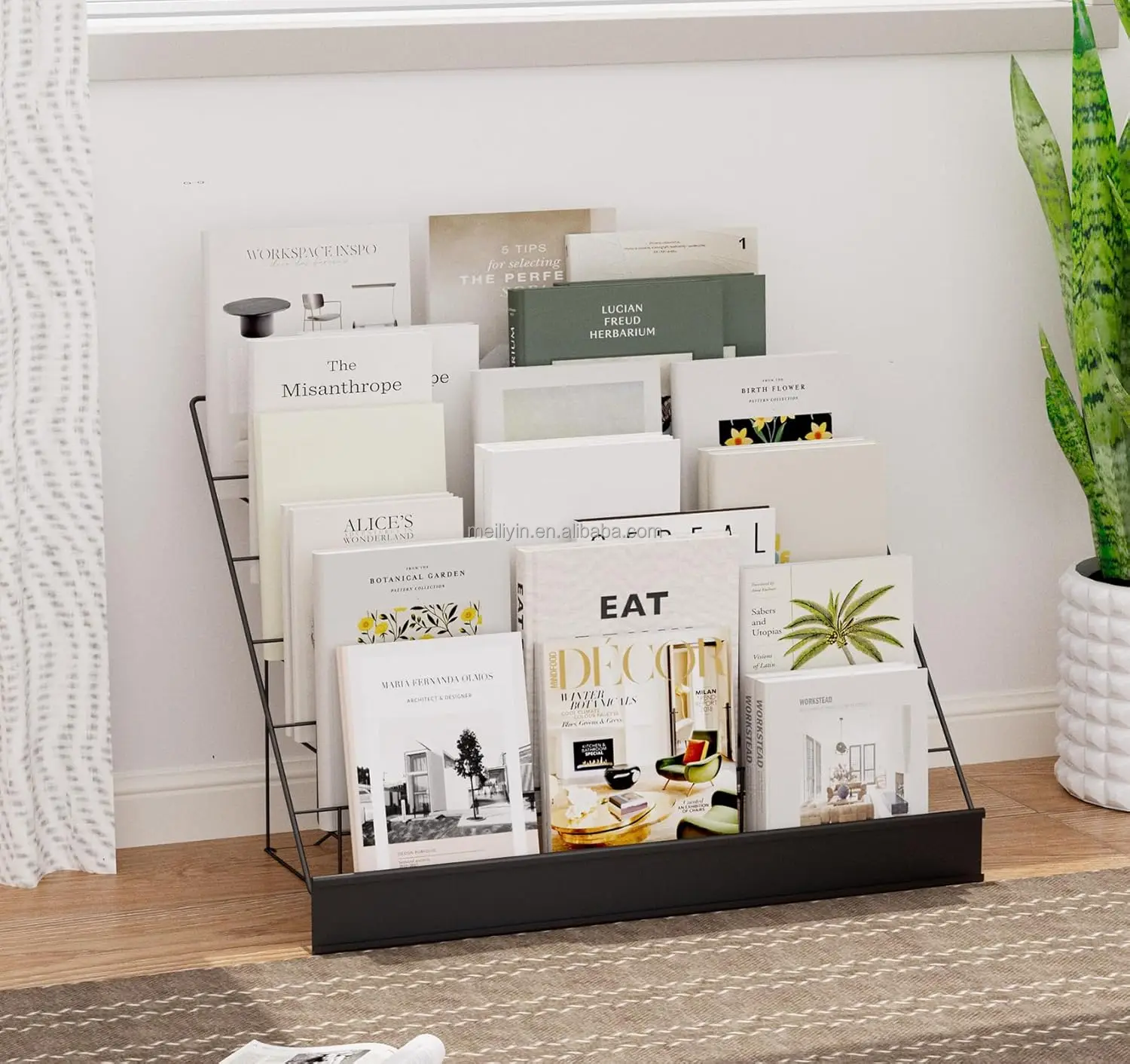 Countertop Wire Display Stand Comic Books Display Stand 6 Tiers Metal ...