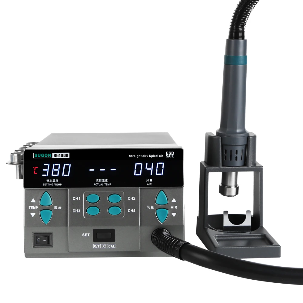 Source 220V 110V Factory Outlet SUGON 8610DX Hot Air Blower Heat Gun With 5  Nozzles Mobile Phone Repair Tools on m.alibaba.com