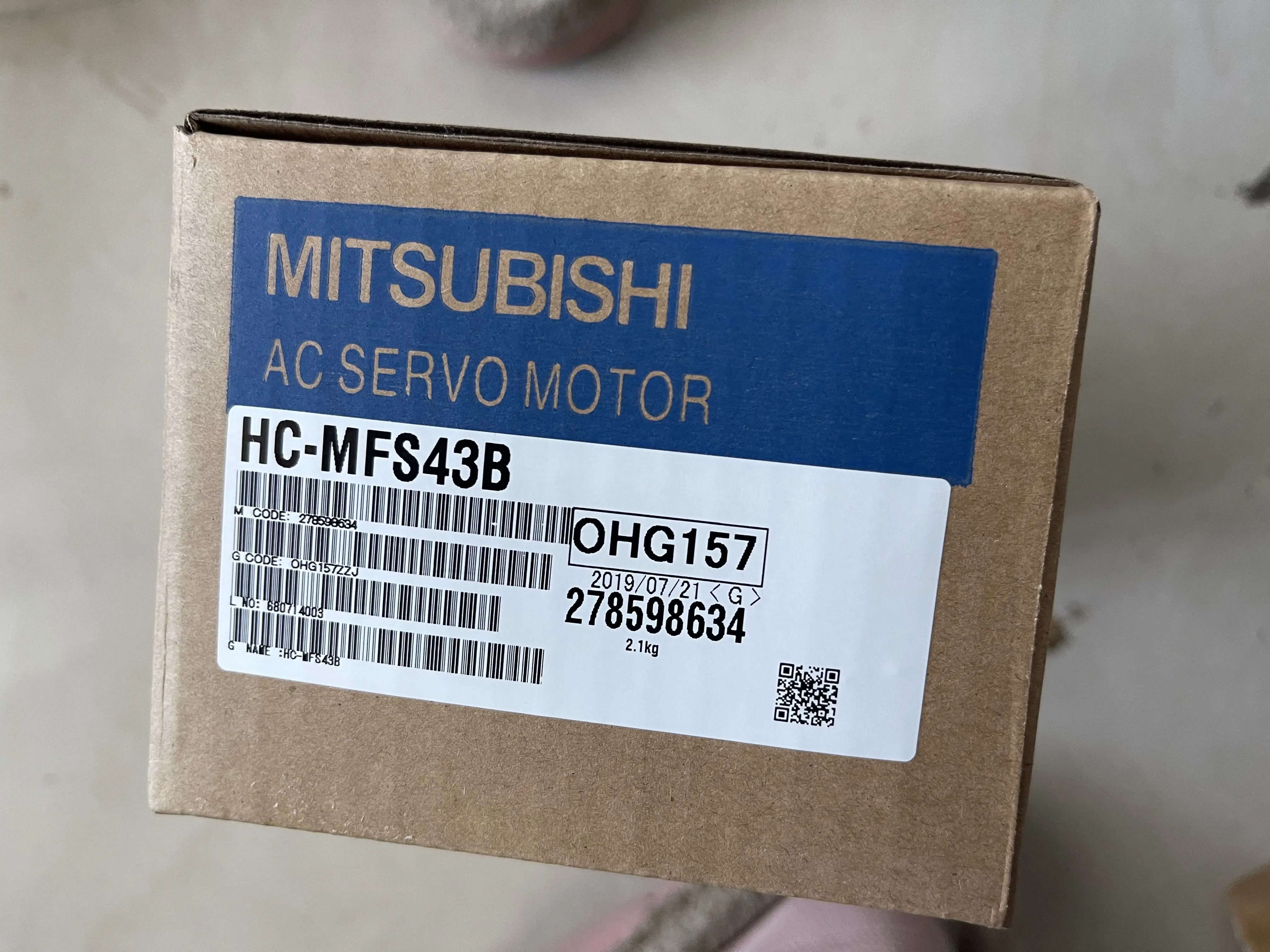 Mitsubishi AC Servo Motor HC-MFS43B