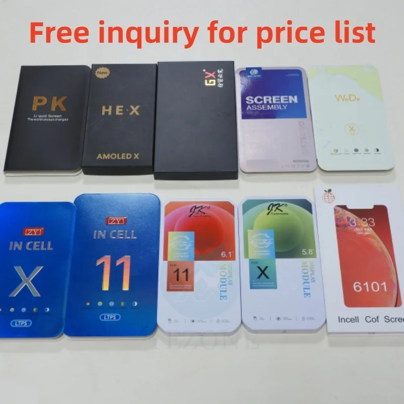 Phone Parts Replacement Original Touch Screen for iPhone X Se 6 7 8 Plus Display for iPhone 11 12 13 14 15 Pro Max Lcd Screen