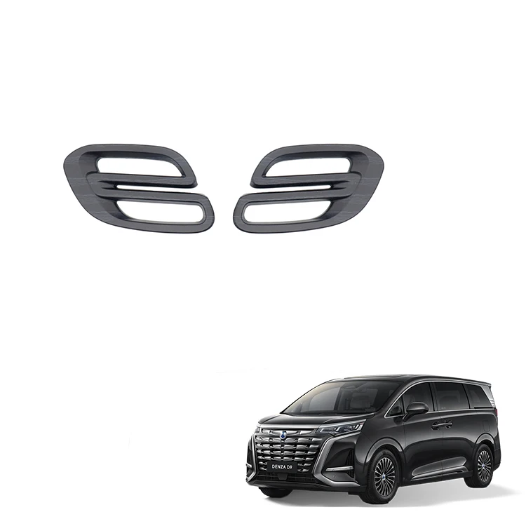 Air Vent Front Cover For BYD Denza D9 ABS Carbon Fiber Pattern Air Condition Switch Panel Trim Interior Accessories